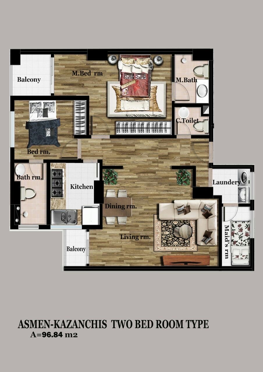 Bedrooms And Baths -